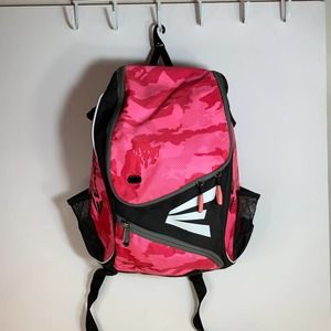 Easton Baseball 2 Bat Bag Pink Camo Glove Zone Backpack